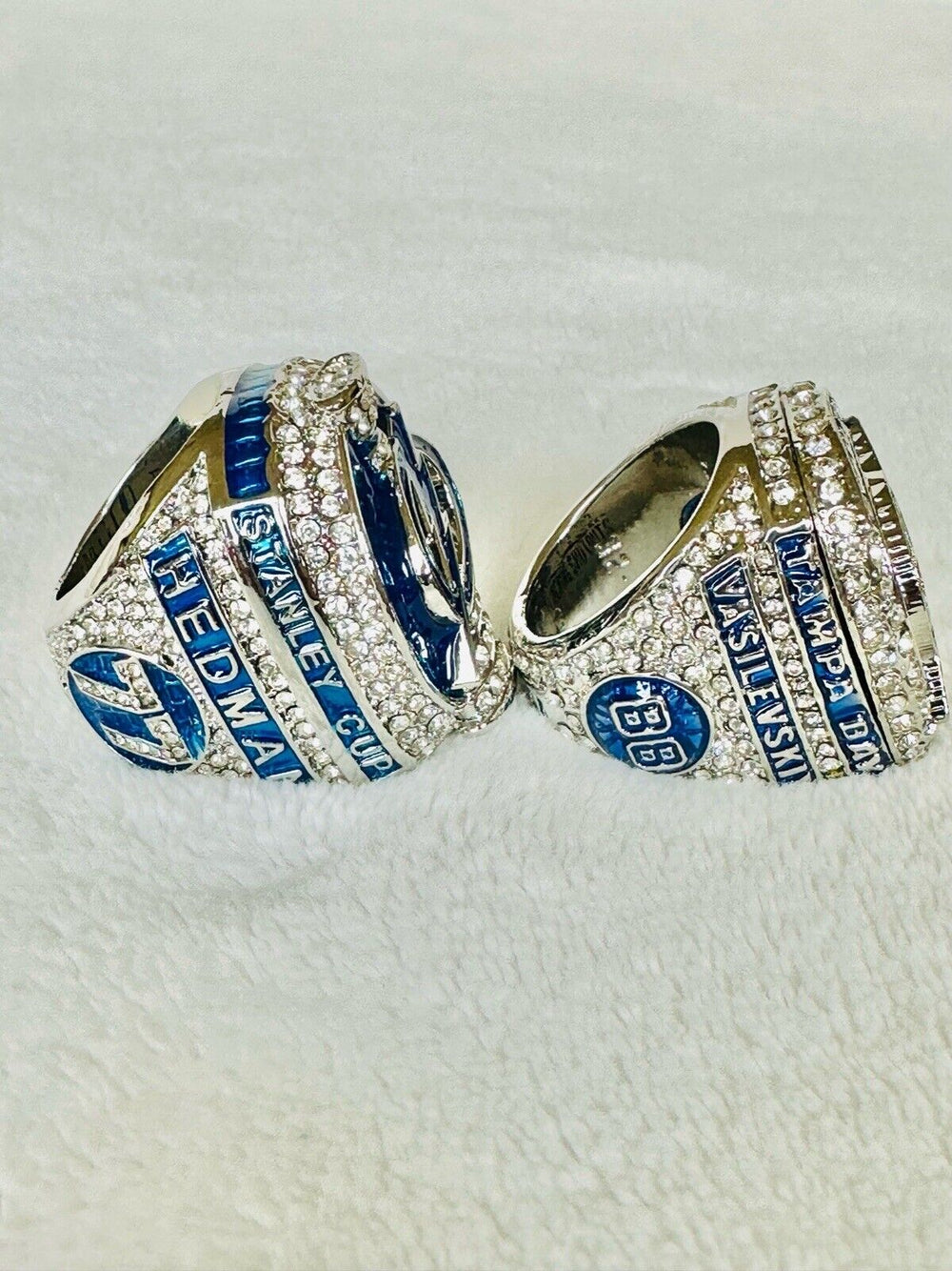 2 PCS Tampa Bay Lightning Championship Ring SET,  SHIP 2020/21 - EB Sports Champion's Cache