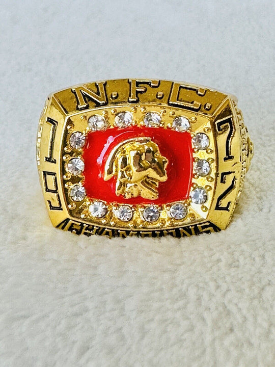 1972 Washington Redskins NFC Champions Replica Ring Allen,  SHIP - EB Sports Champion's Cache