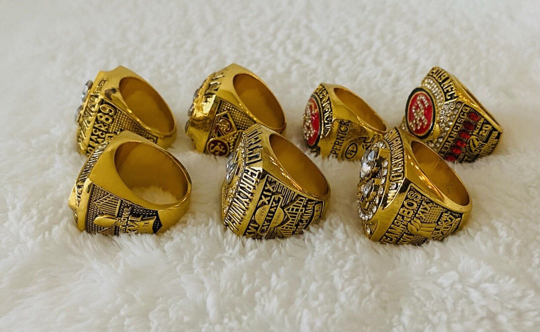 7 San Francisco 49ers Ultimate Collection Ring Set W Box, US SHIP - EB Sports Champion's Cache