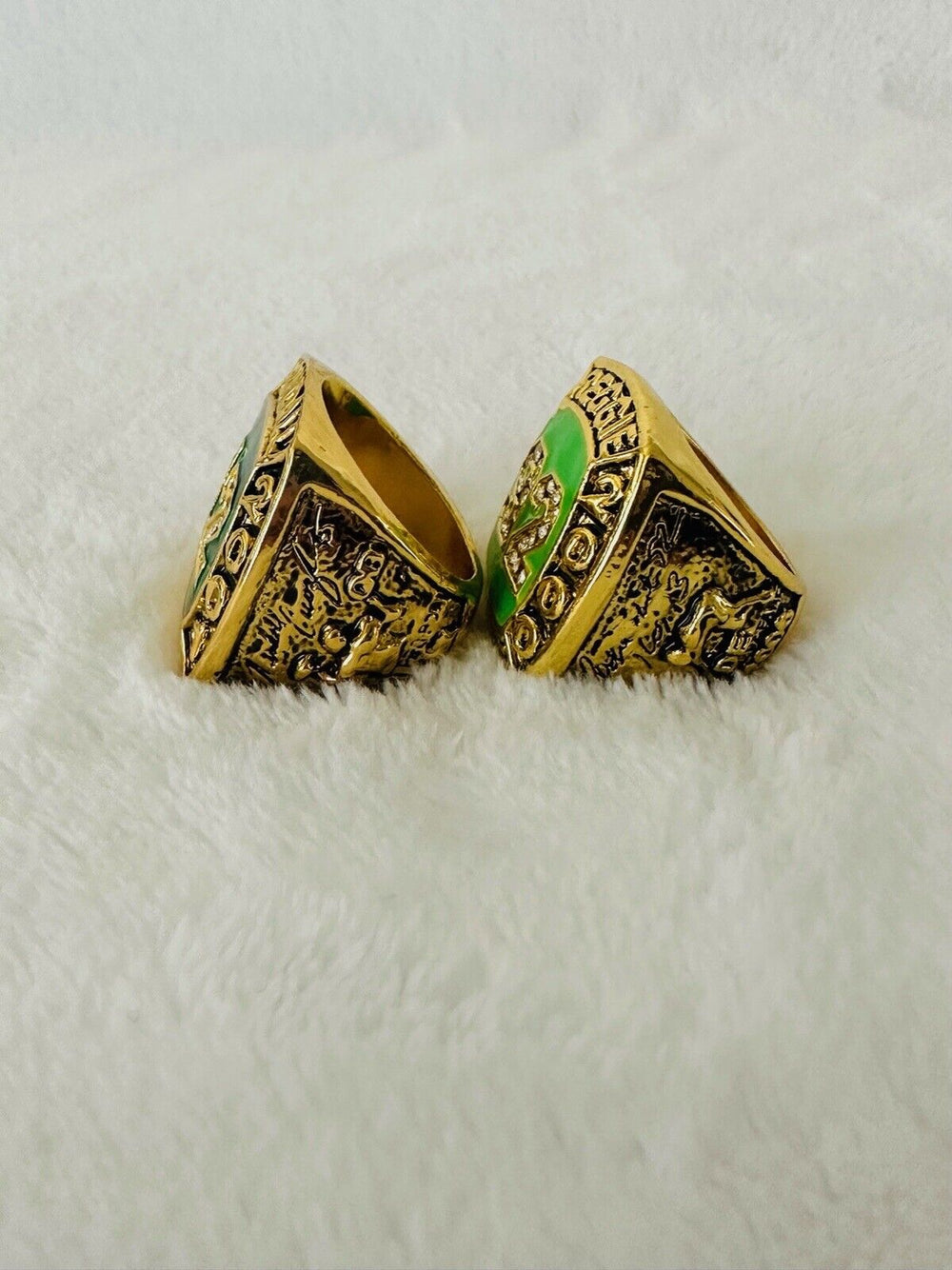 2 PCS Philadelphia Eagles Reggie White / Cunningham HOF Ring Set USA Seller - EB Sports Champion's Cache