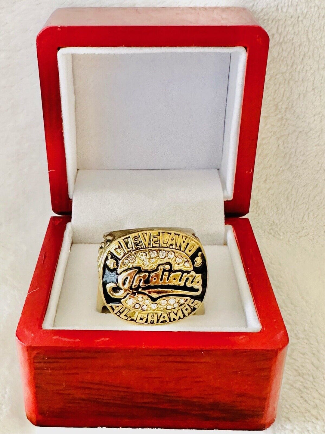 2016 Cleveland Indians NL Championship Ring W Box,  SHIP - EB Sports Champion's Cache