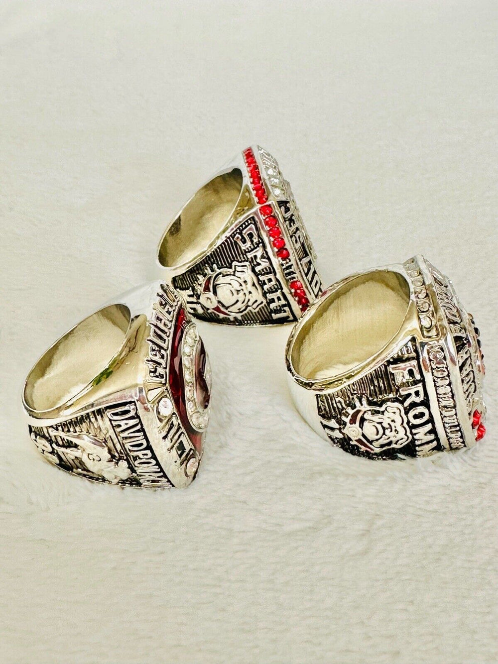 3 PCS Georgia Bulldogs Championship Ring, US SHIP 2005/17/20 - EB Sports Champion's Cache