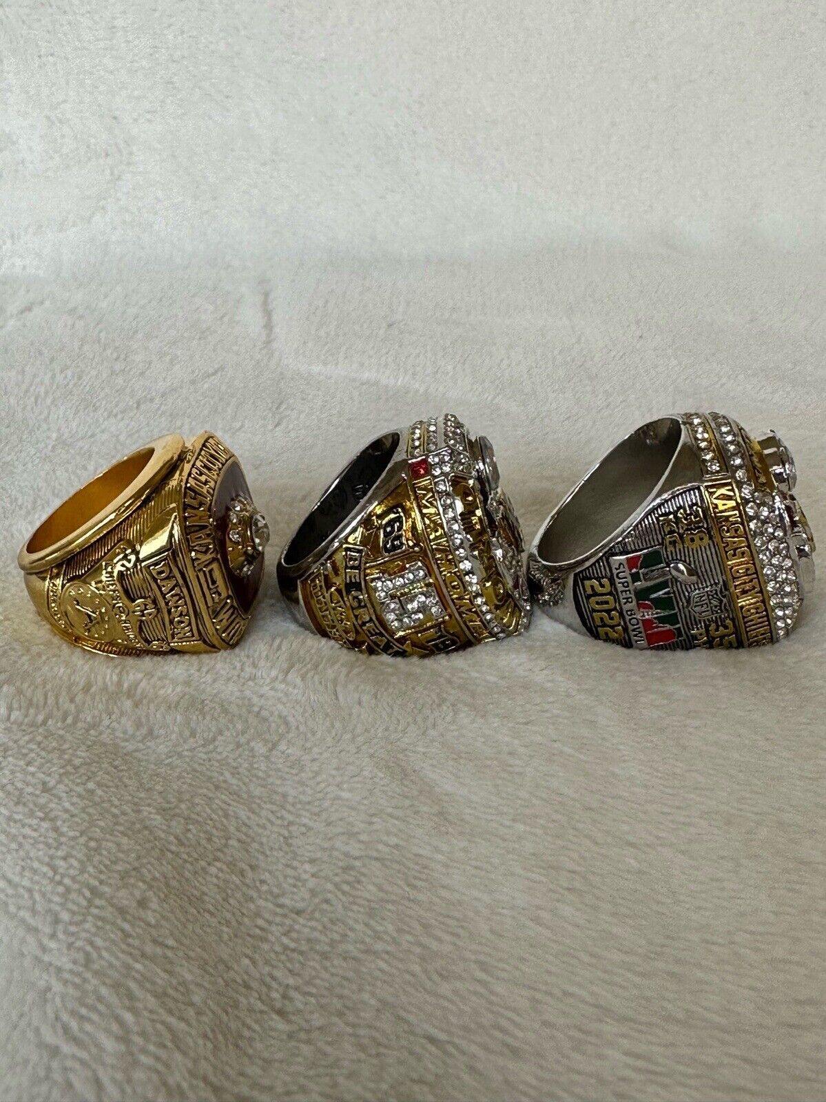 2PCS Chiefs Ring Kansas City Chiefs SUPER BOWL Ring SET W Case US