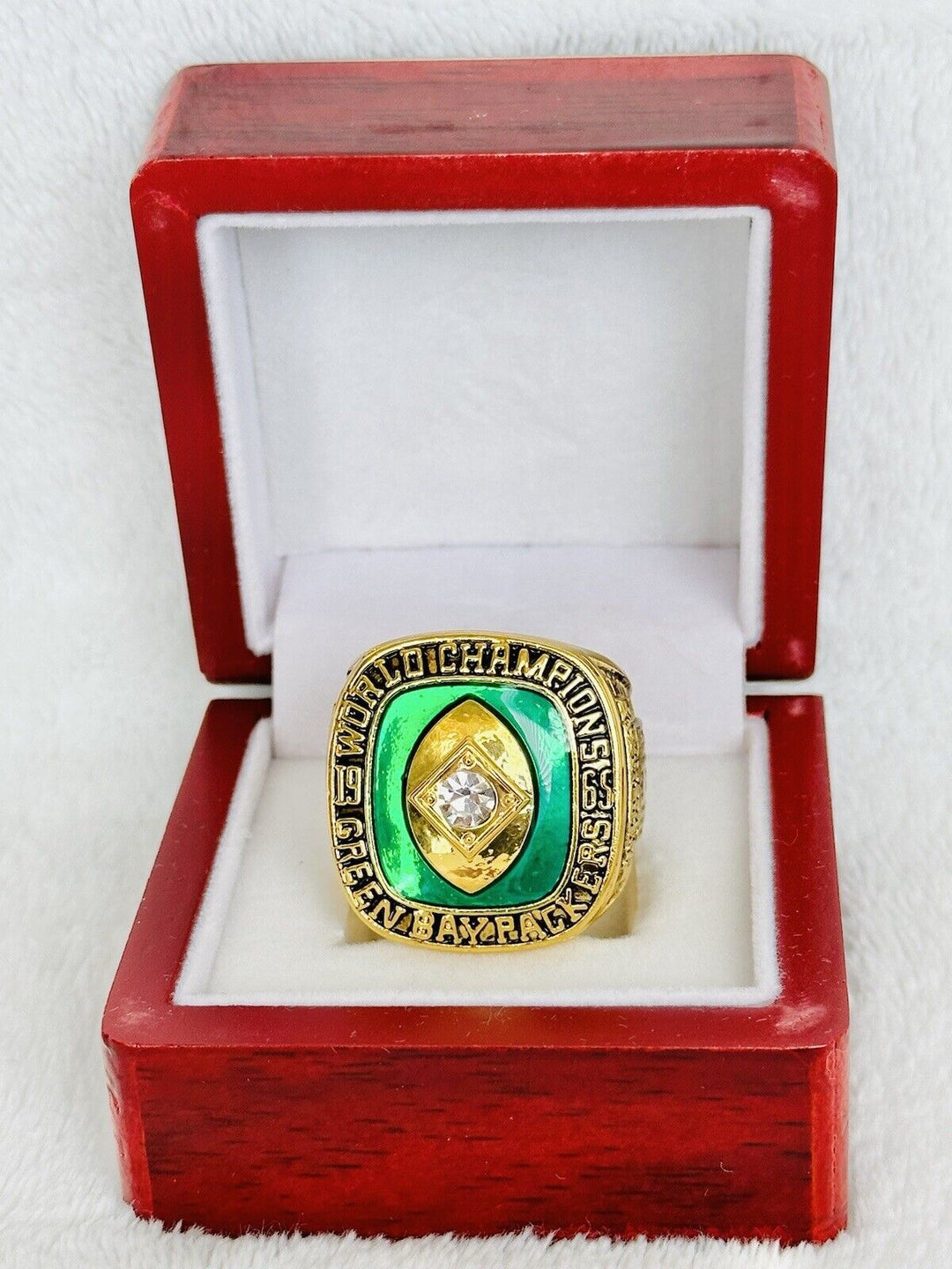 1965 Green Bay Packers Championship Replica Ring W Box, US SHIP - EB Sports Champion's Cache