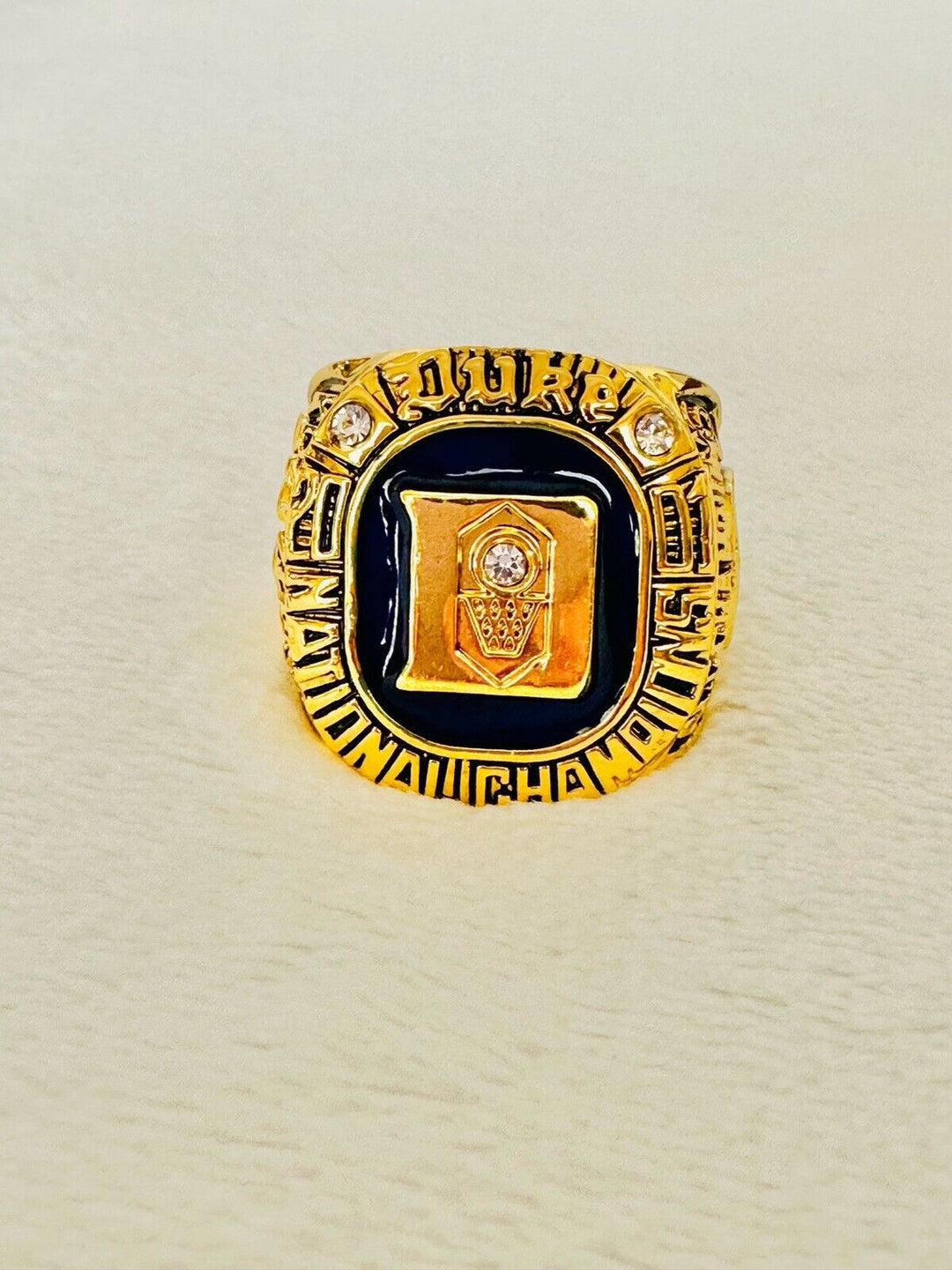 2001 Duke Blue Devils National Champions Basketball Ring, US SHIP Coach K - EB Sports Champion's Cache