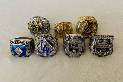 Los Angeles Ultimate Collection Championship Ring SET, US Ship NFL/MLB/NBA - EB Sports Champion's Cache