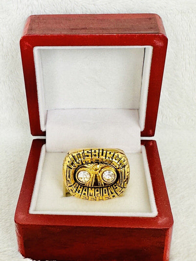 1975 Pittsburgh Steelers Ring W Box Super Bowl Championship Replica, USA SHIP - EB Sports Champion's Cache