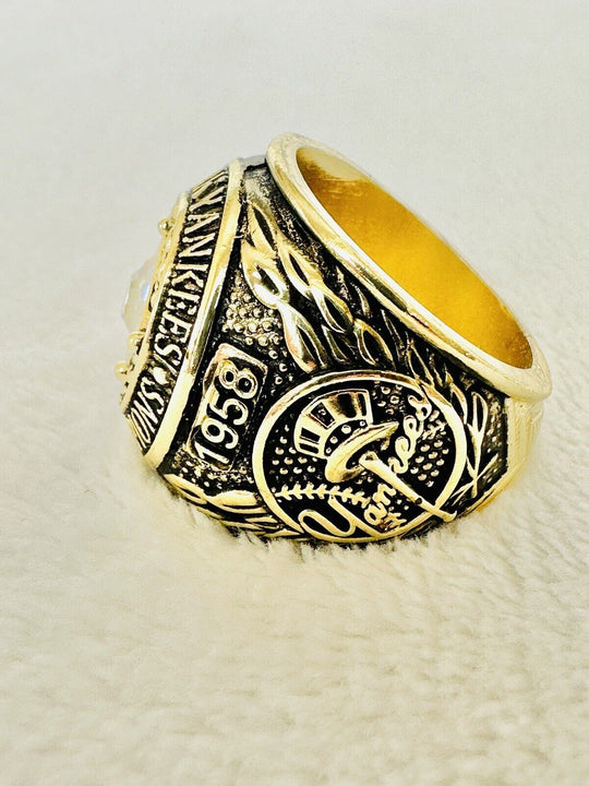 1958 NEW YORK Yankees World Series Champions Replica Ring,  SHIP - EB Sports Champion's Cache