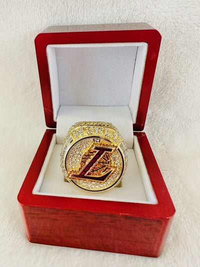 2020 Los Angeles Lakers NBA Championship Replica Ring W Box,  SHIP - EB Sports Champion's Cache