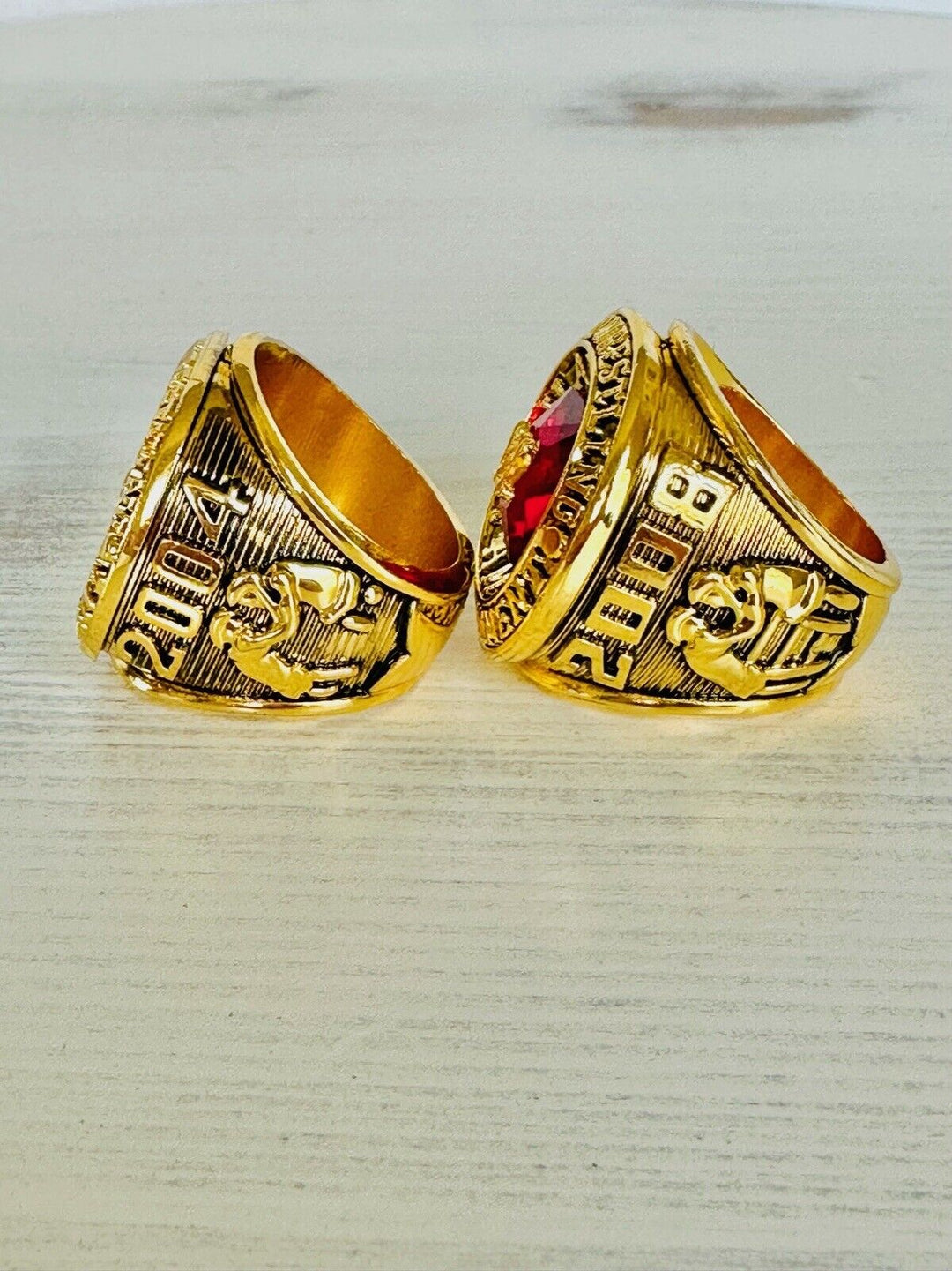 2 PCS WWE World Wrestling Hall Of Fame Championship Ring, USA SHIP 2004/08 - EB Sports Champion's Cache