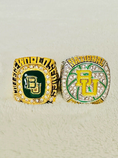 2 PCS Baylor Bears Championship fan Ring Set, US SHIP 2005/21 - EB Sports Champion's Cache