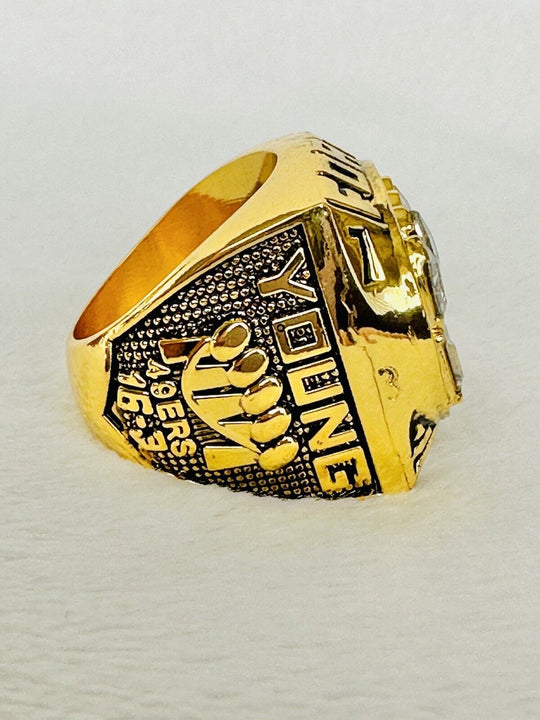 1994 San Francisco 49ers STEVE YOUNG Ring W Box Championship, USA SHIP - EB Sports Champion's Cache