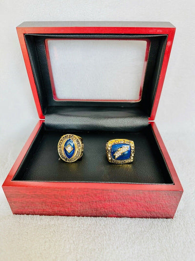 2 PCS San Diego Chargers AFC Championship Ring W Box, US SHIP 1963/94 - EB Sports Champion's Cache