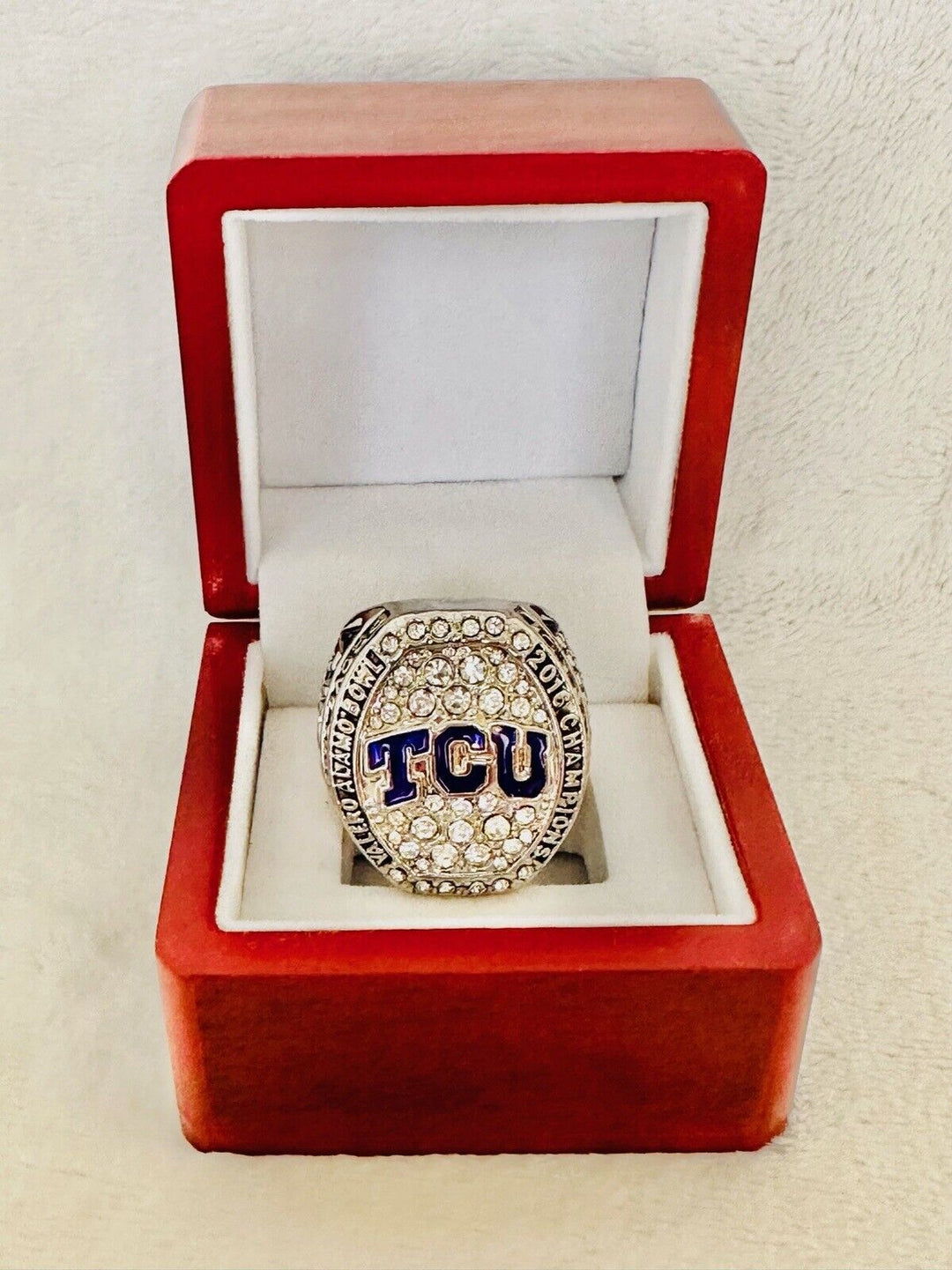 2016 TCU Hornfrogs Commerative Alamo bowl Championship Ring W Box, US SHIP - EB Sports Champion's Cache