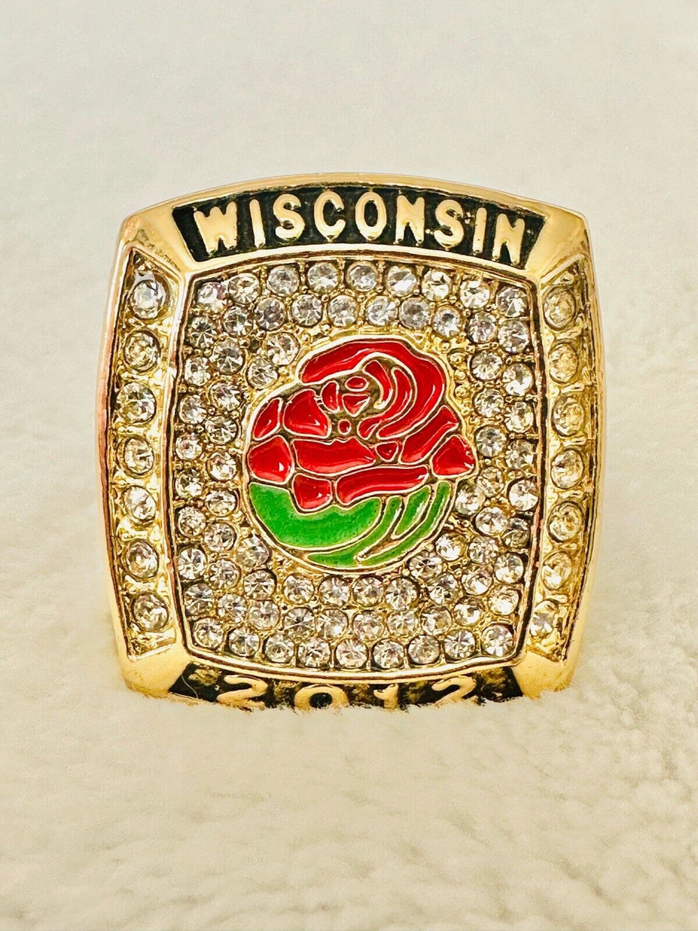 2012 Wisconsin Rose Bowl Ring W Box, US SHIP, - EB Sports Champion's Cache