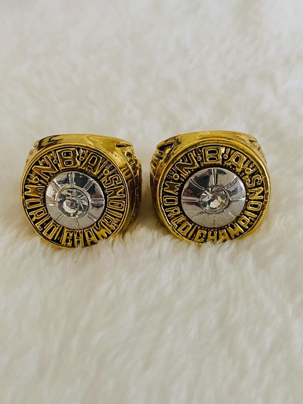 2 PCS NY New York Knicks Championship Ring SET W Box,  SHIP 1970/73 - EB Sports Champion's Cache