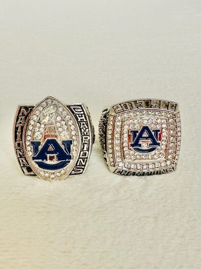 2 PCS Auburn Tigers SEC/NCAA Championship Rings, US SHIP 2010/13 - EB Sports Champion's Cache