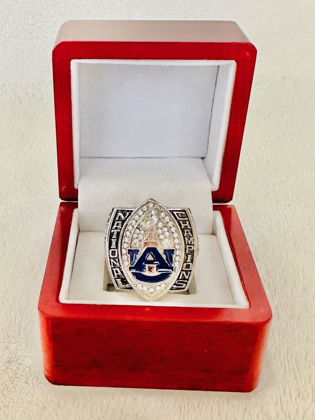 2010 Auburn Tigers NCAA National Championship Ring W Box, Cam Newton, US SHIP - EB Sports Champion's Cache