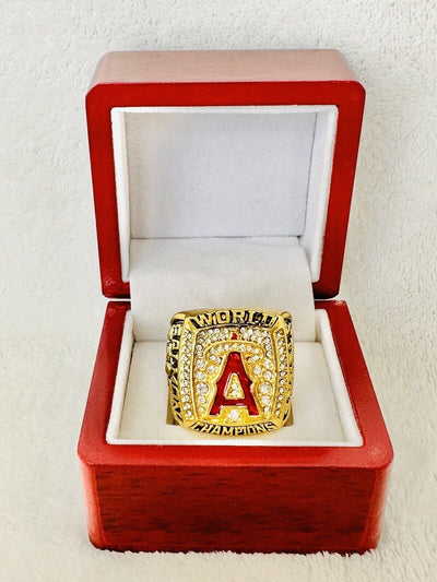 Tim Salmon - 2002 Anaheim Angels World Series Ring W Box,  SHIP - EB Sports Champion's Cache