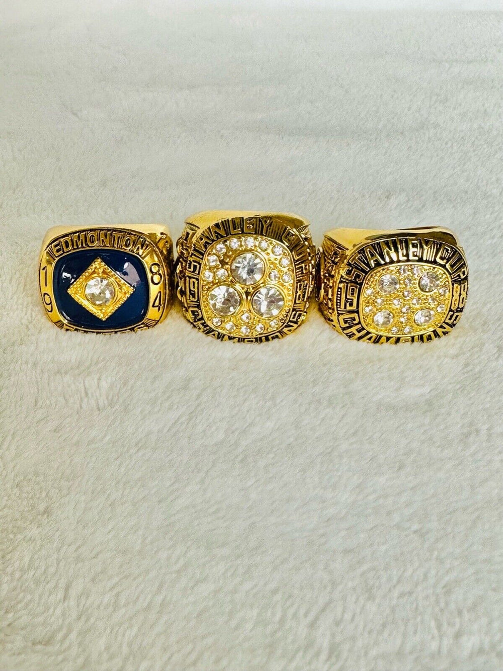WAYNE GRETZKY MVP Ring SET W Box Set,  SHIP 1984/87/88 - EB Sports Champion's Cache