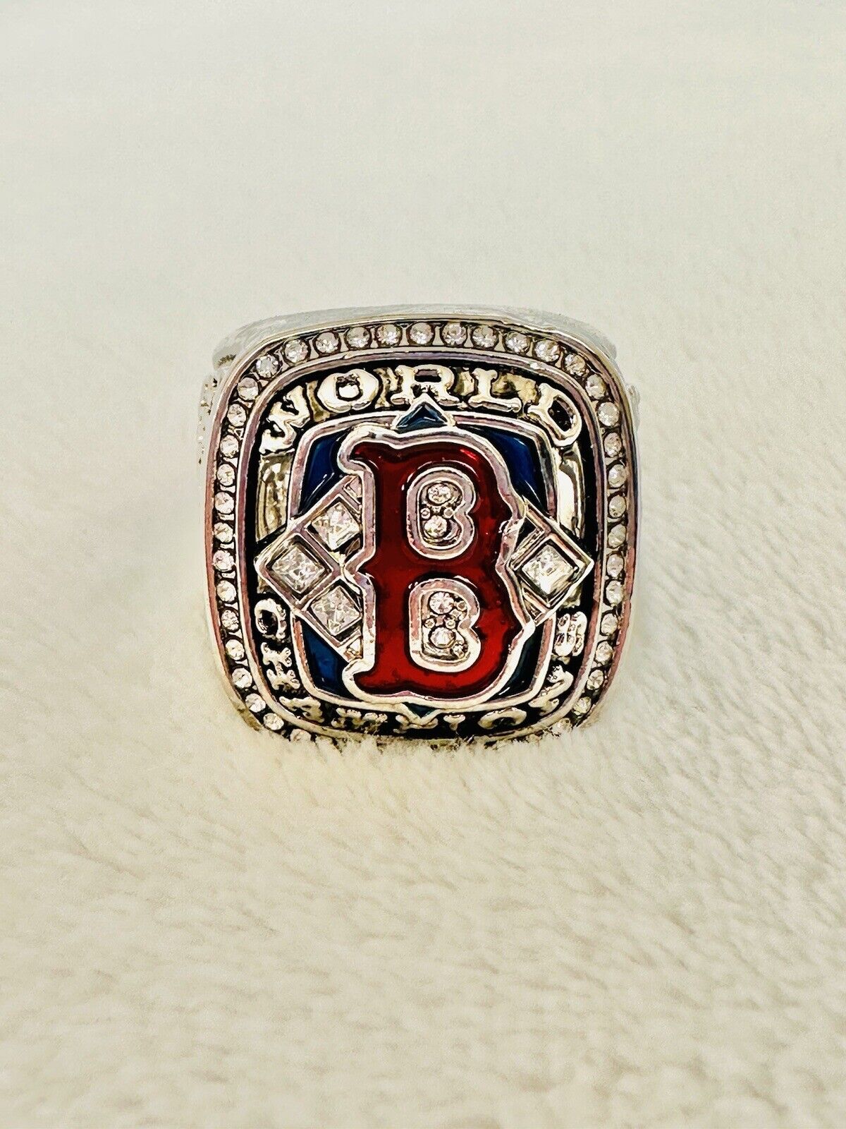 2004 Red Sox World Series Silver Championship Ring,  SHIP - EB Sports Champion's Cache