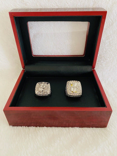 2 PCS San Antonio Spurs World Championship Replica Ring W Box,  SHIP 2007/14 - EB Sports Champion's Cache