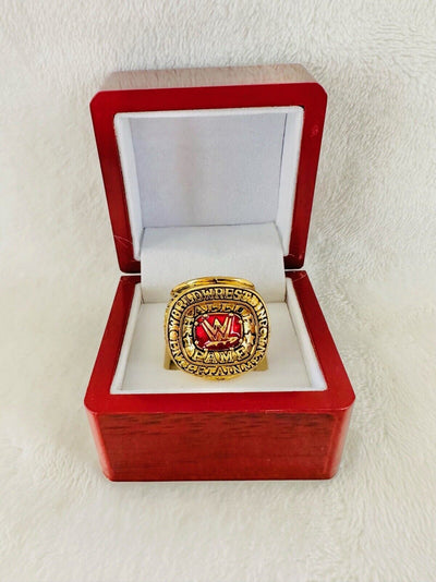 2004 WWE World Wrestling Hall Of Fame Championship Ring W Box,  SHIP - EB Sports Champion's Cache