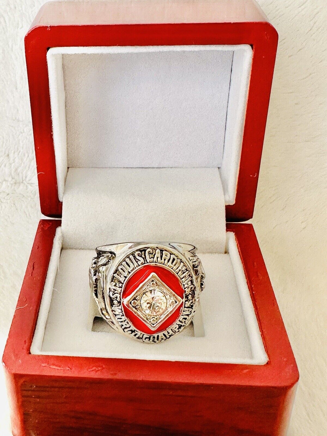 1964 St Louis Cardinals World Series Championship Ring W Box,  SHIP - EB Sports Champion's Cache