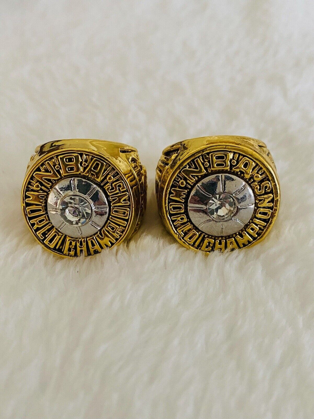 2 PCS NY New York Knicks Championship Ring SET,  SHIP 1970/73 - EB Sports Champion's Cache