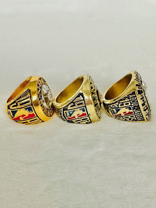 5 Pcs Los Angeles Lakers Ring Set,  SHIP 1980/82/85/87/88 - EB Sports Champion's Cache