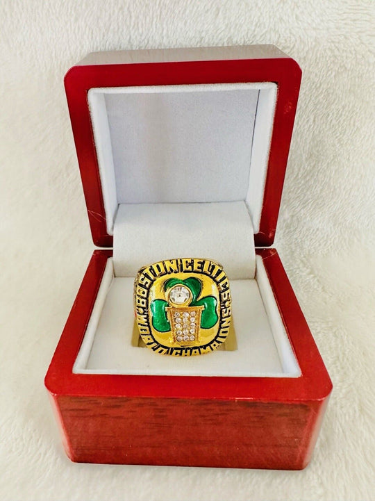 1986 Boston Celtics NBA Championship Replica Ring W Box,  SHIP Larry Bird - EB Sports Champion's Cache