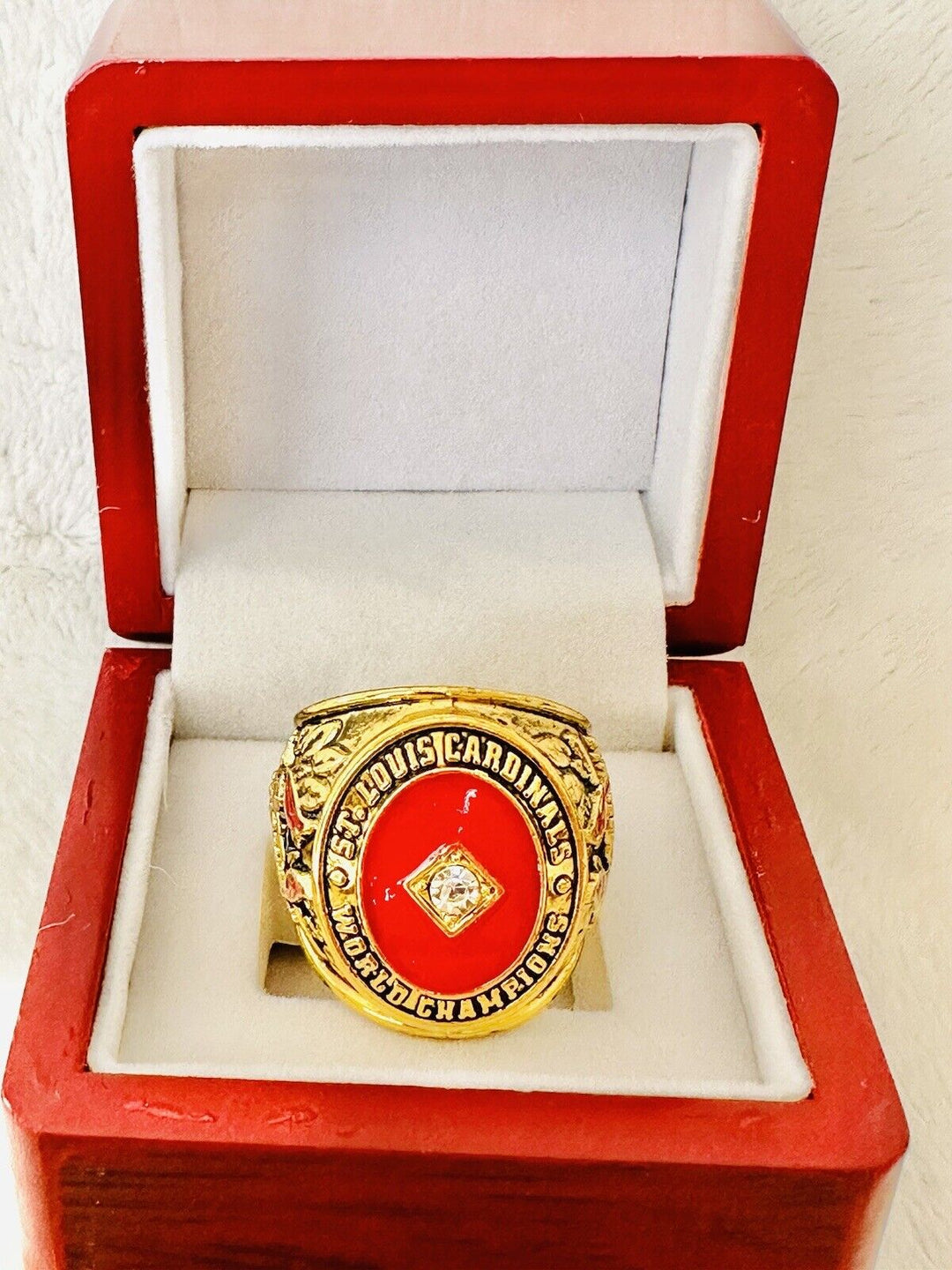 1946 St Louis Cardinals World Series Championship Ring W Box,  SHIP - EB Sports Champion's Cache