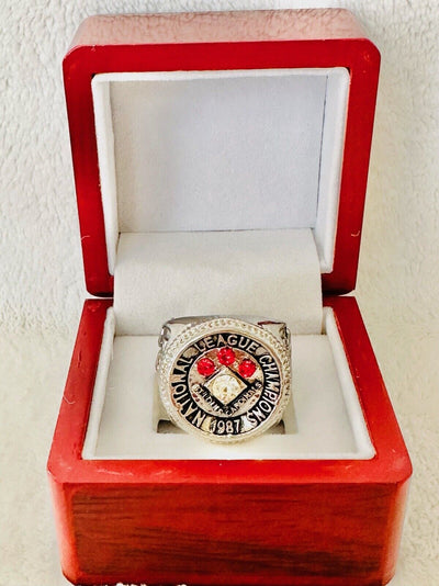 1987 St Louis Cardinals NL Championship Ring W Box,  SHIP - EB Sports Champion's Cache