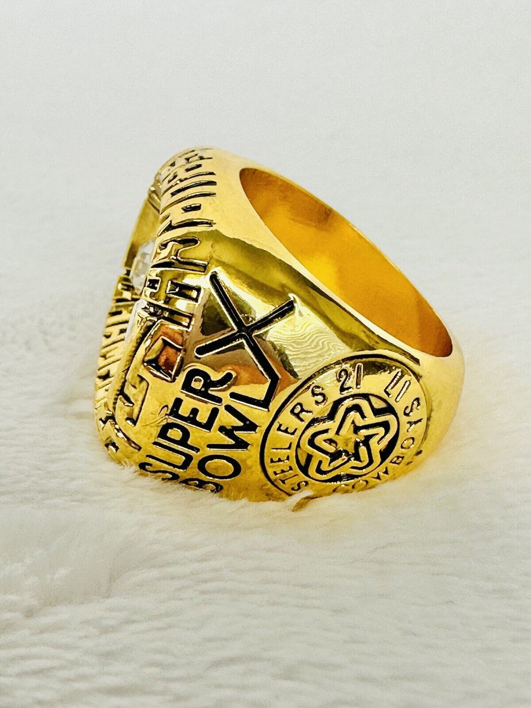 1975 Pittsburgh Steelers Ring - Super Bowl Championship Replica, USA SHIP - EB Sports Champion's Cache