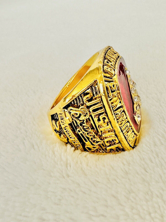 1991 Atlanta Braves MLB National Series JUSTICE Champion Ring, USA  SHIP - EB Sports Champion's Cache