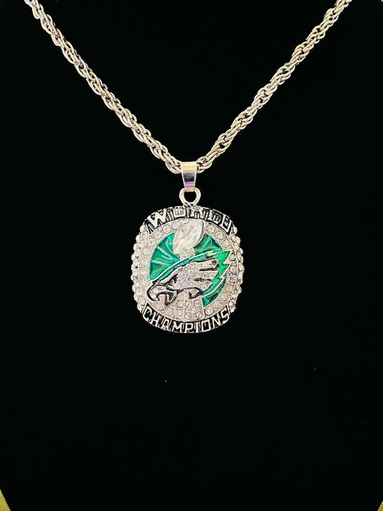 Philadelphia Eagles 2017 SB Championship Pendant Necklace, USA Seller - EB Sports Champion's Cache