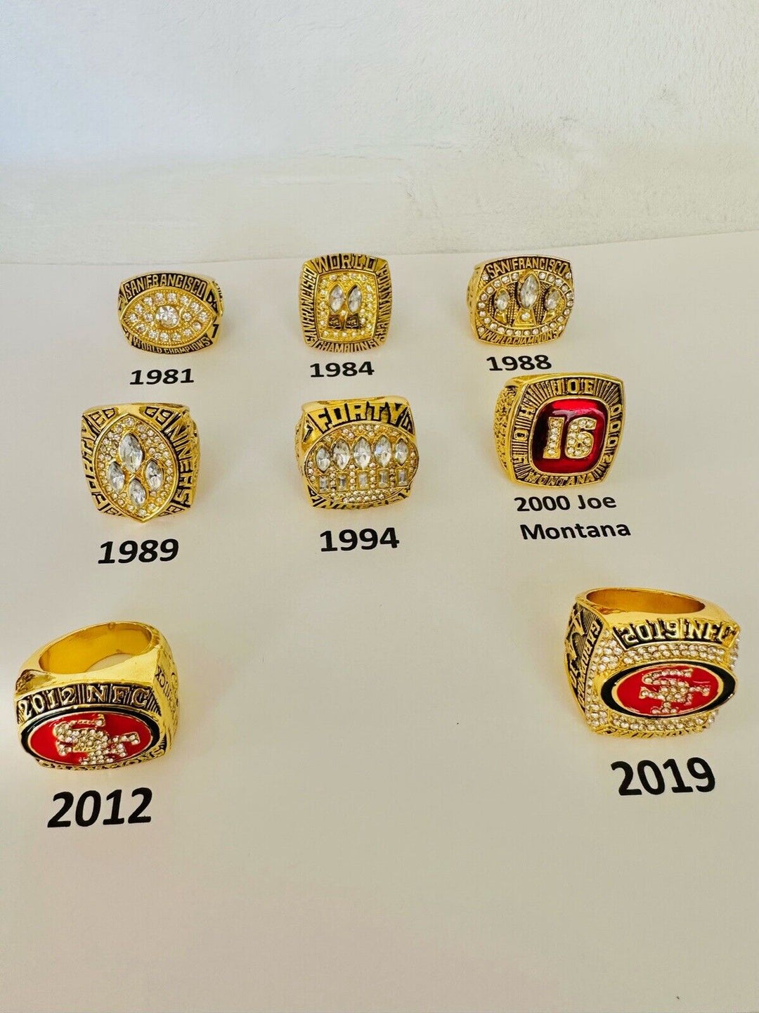 San Francisco 49ers Ring, PICK YOUR RING, USA SHIP - EB Sports Champion's Cache