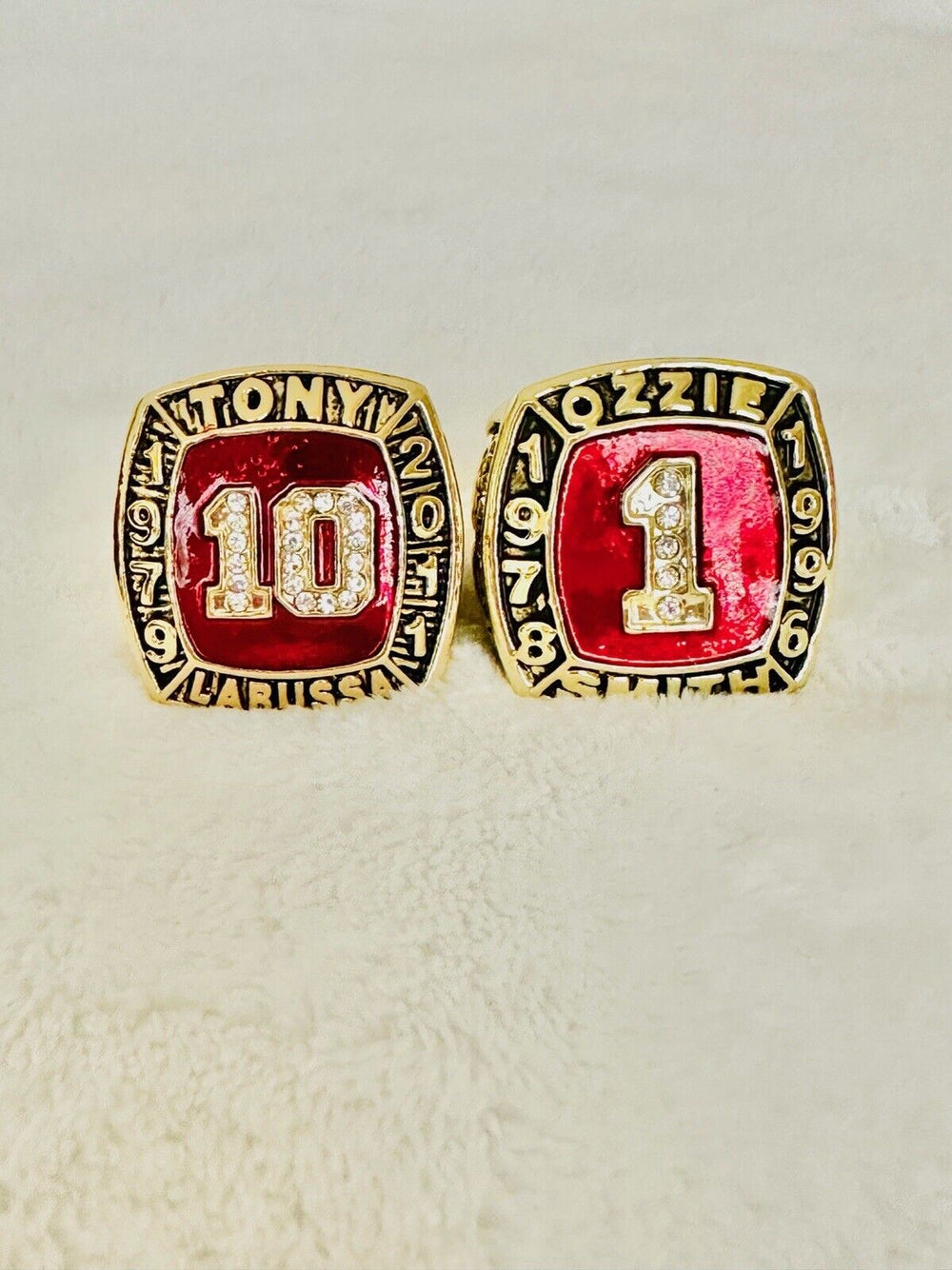 2 St Louis Cardinals Tony Larussa / Ozzie Smith Hall Of Fame Ring W Box, US SHIP - EB Sports Champion's Cache