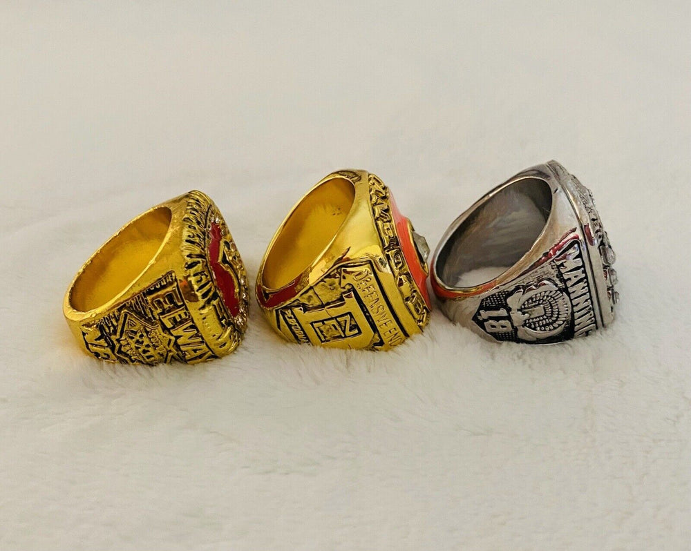 3 PCS Denver Broncos AFC Championship Ring Set,  SHIP - EB Sports Champion's Cache