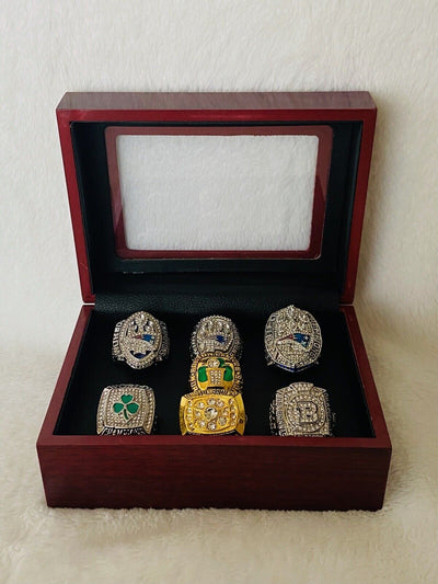 Boston Ultimate Collection Championship Ring SET W Box, US Ship NFL/NBA/NHL - EB Sports Champion's Cache