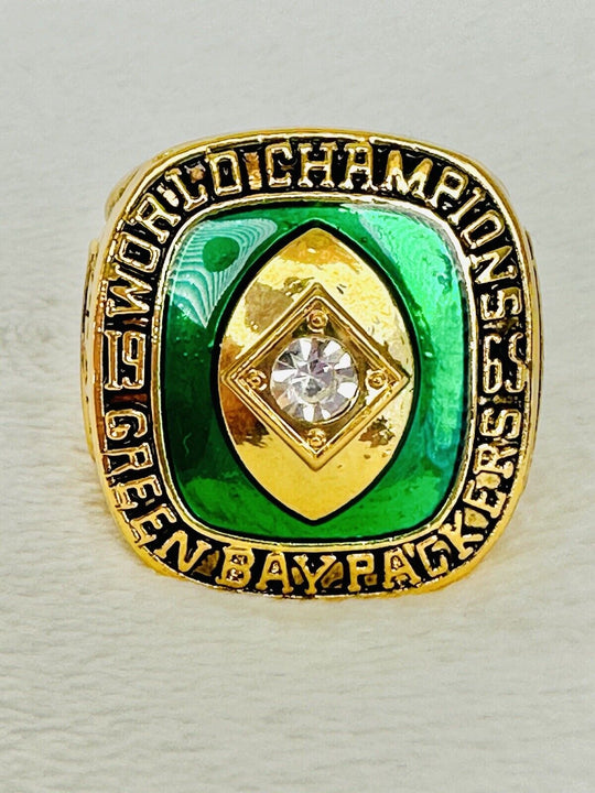 1965 Green Bay Packers Championship Replica Ring W Box, US SHIP - EB Sports Champion's Cache