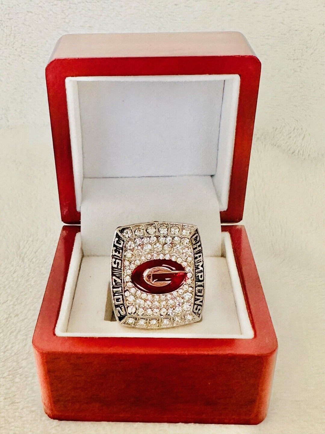 2017 Georgia Bulldogs SEC Championship Ring W Box, US SHIP - EB Sports Champion's Cache