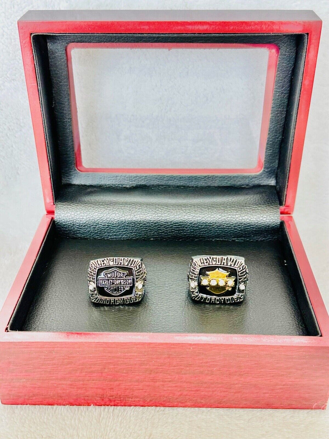 2 PCS Harley Davidson Ring: Night/Street Rod Special HOG, USA SHIP W box - EB Sports Champion's Cache