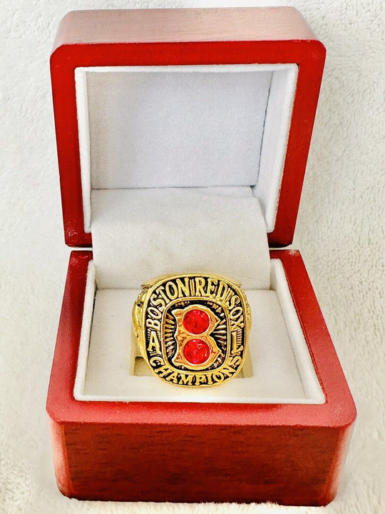 1967 Red Sox World Series 18k Gold Plated Championship Ring W Box,  SHIP - EB Sports Champion's Cache