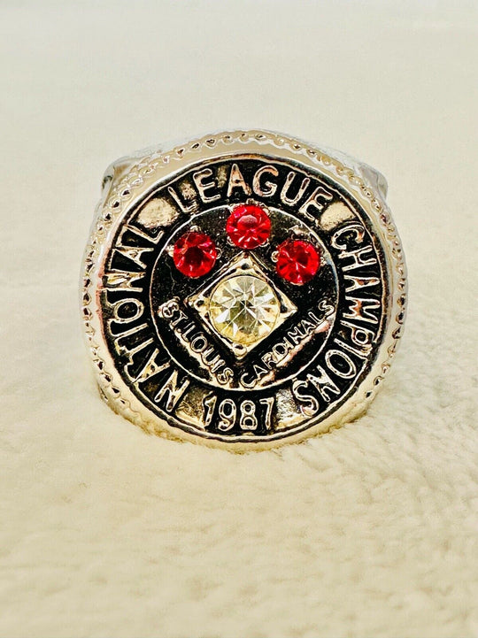 1987 St Louis Cardinals NL Championship Ring W Box,  SHIP - EB Sports Champion's Cache