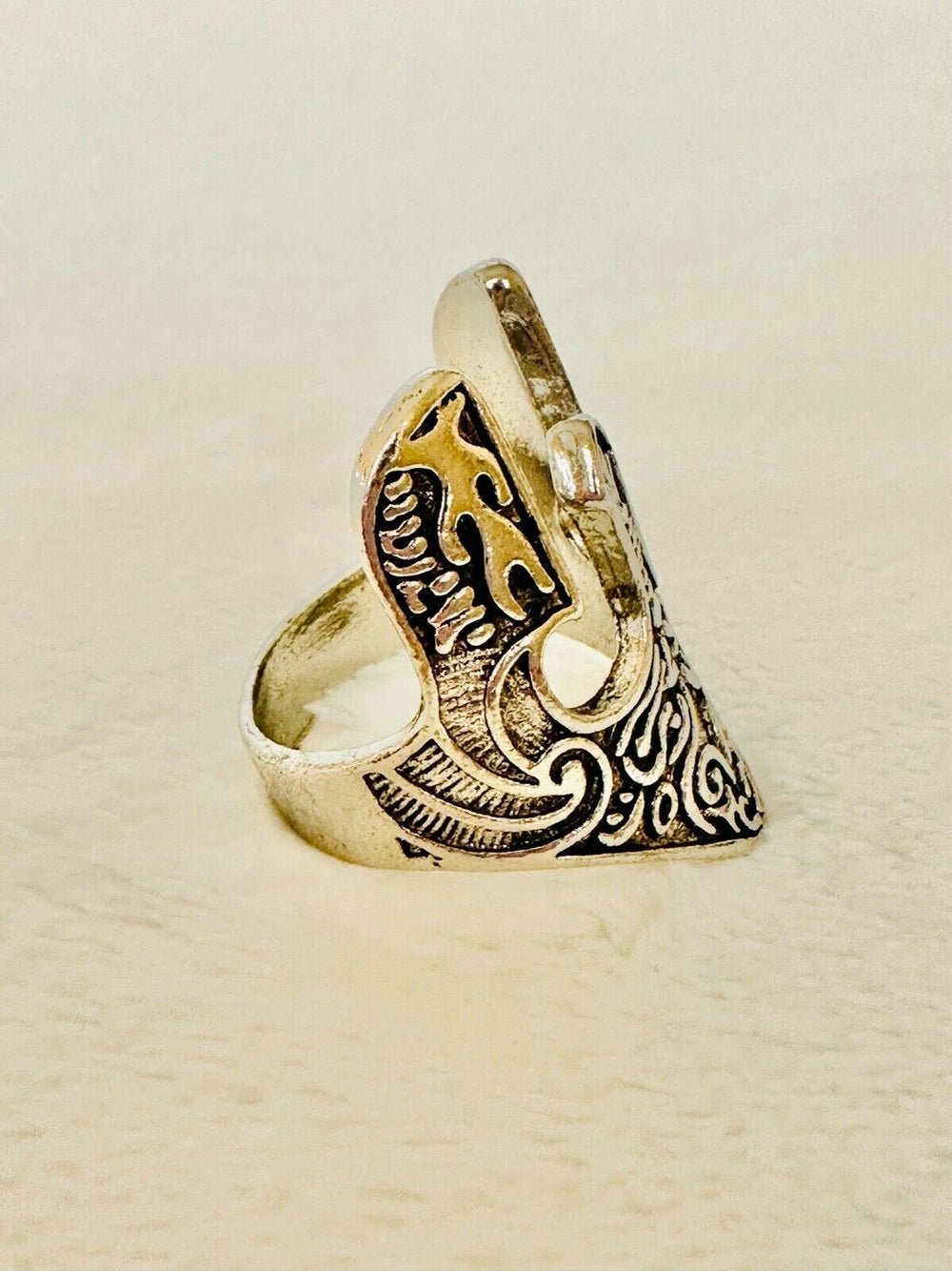 Mens Fashion Ring Viking Decorated Hollow Mask Titanium Stainless Steel, US SHIP - EB Sports Champion's Cache