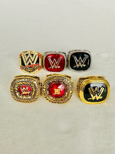 WWE World Wrestling Hall Of Fame Championship Complete Ring Set, US Ship - EB Sports Champion's Cache