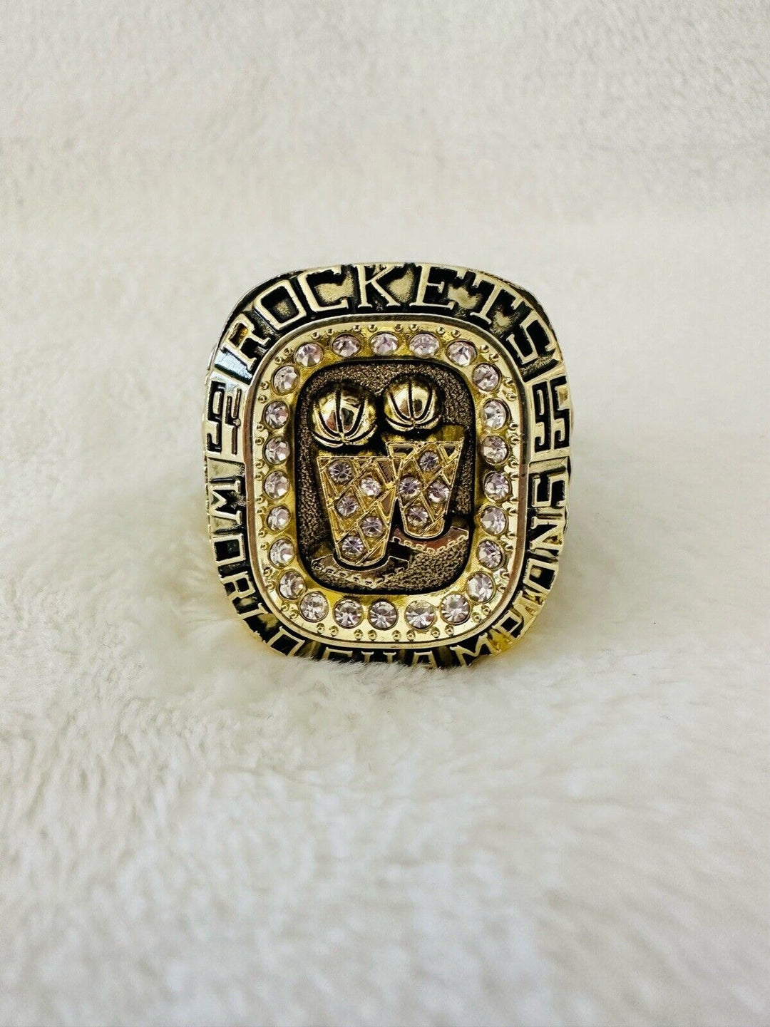 1995 Houston Rockets NBA Championship Replica Ring W Box,  SHIP - EB Sports Champion's Cache