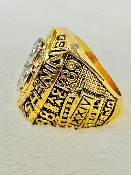 1989 San Francisco 49ers JOE MONTANA Ring W Box Championship, USA SHIP - EB Sports Champion's Cache