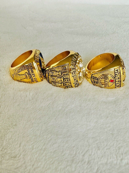 WAYNE GRETZKY MVP Ring SET W Box Set,  SHIP 1984/87/88 - EB Sports Champion's Cache